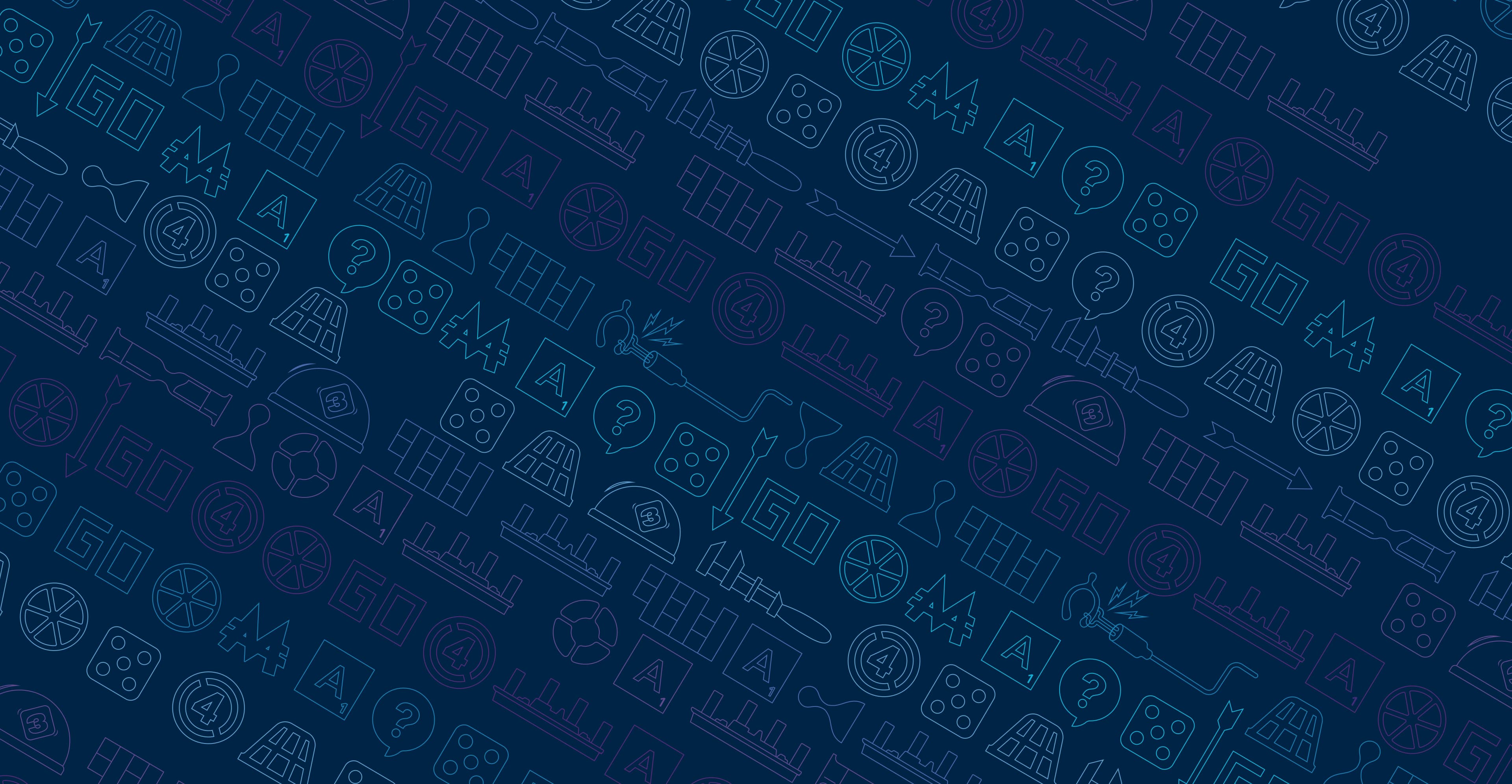 Background banner with games icon