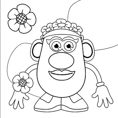 Flower Power Coloring Page