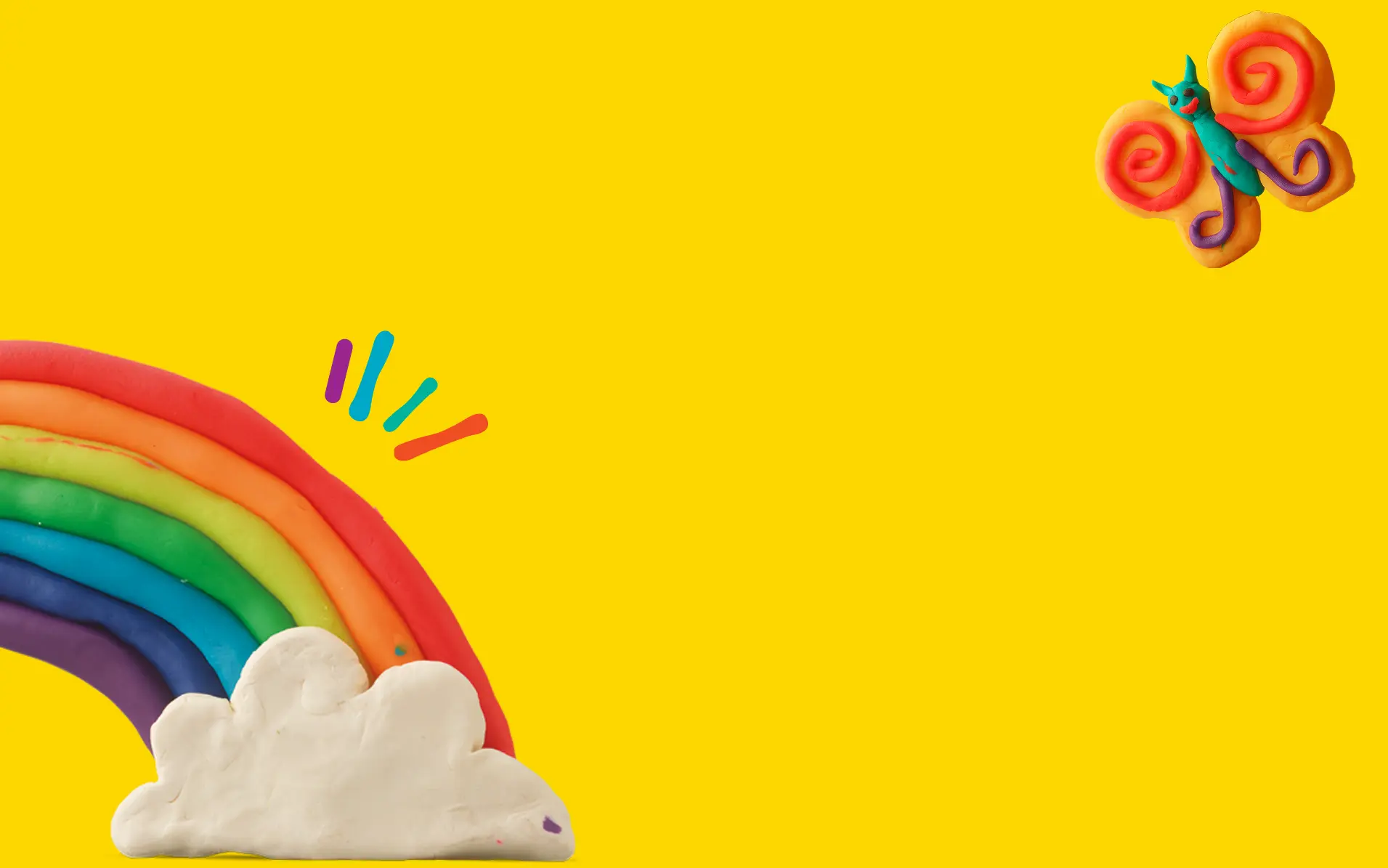 Play-Doh Fantasie ist eine Superkraft Banner