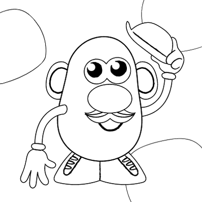 Mr. Potato Head Coloring Page