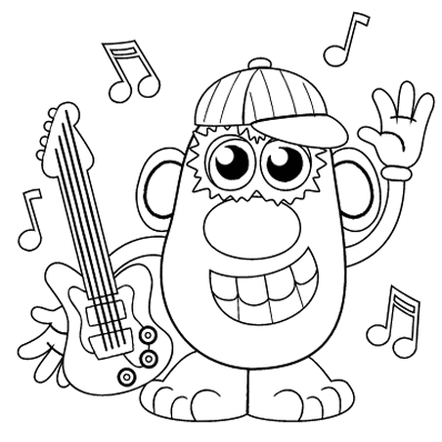 Spud Star Coloring Page