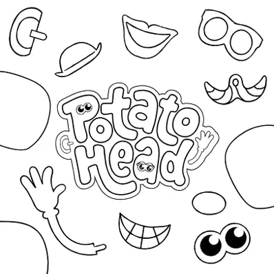 Potato Head Coloring Page