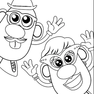 Mr. & Mrs. Coloring Page