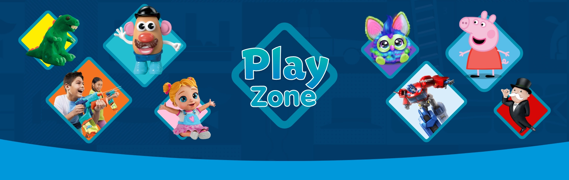 Hasbro playzone collections and activities banner