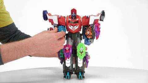Transformers Robots in Disguise RID Mega Flip Optimus Prime - Produktdemo-Video - B1564EU4_5010994880514